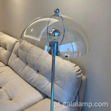 Candeeiro de pé moderno em acrílico Bauhaus de meados do século